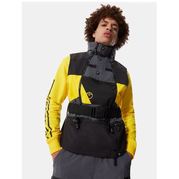 The North Face STEEP TECH Unisex Apogee Hooded Shell Ski Vest Yellow/Black  NEW - Picture 5 of 14